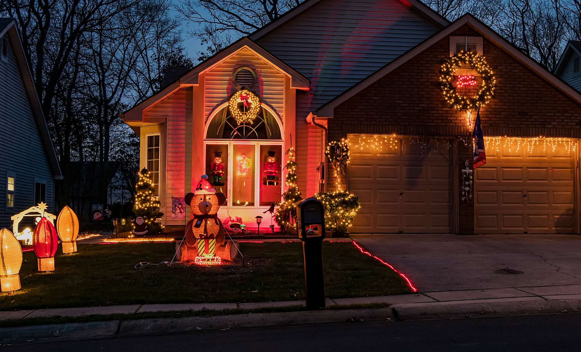 Holiday Lights In Greenbriar Woodlands